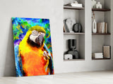 Parrot Glass Wall Art.