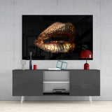 Lips Glass Wall Art.