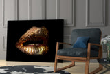 Lips Glass Wall Art.