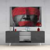 Silence Glass Wall Art.