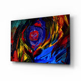 Tableau en verre Effet Peinture à l'Huile - 72x46cm