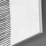 Abstract Shapes Glass Wall Art.