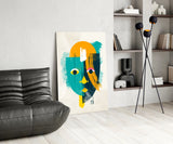 Illustration Glass Wall Art.