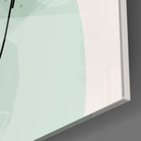 Abstract Shapes Glass Wall Art.