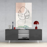 Abstract Shapes Glass Wall Art.