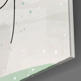 Abstract Shapes Glass Wall Art.