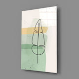 Abstract Shapes Glass Wall Art.