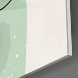 Abstract Shapes Glass Wall Art.