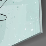 Abstract Shapes Glass Wall Art.