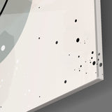 Abstract Shapes Glass Wall Art.