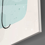 Abstract Shapes Glass Wall Art.