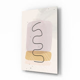 Abstrakte Formen Glasbild