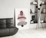 Abstract Shapes Glass Wall Art.