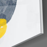 Abstract Shapes Glass Wall Art.