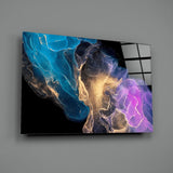 Abstract Depth Glass Wall Art.