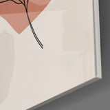 Abstract Shapes Glass Wall Art.