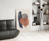 Abstract Shapes Glass Wall Art.