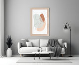 Abstract Shapes Glass Wall Art.