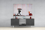 Color of Rain - Banksy Glass Wall Art.