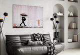Color of Rain - Banksy Glass Wall Art.