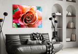 Rose Glass Wall Art.