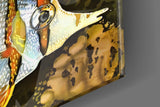 Orange Fish Glass Wall Art.