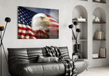 American Eagle Glass Wall Art.