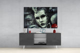 Mask Glass Wall Art.