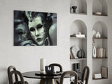 Mask Glass Wall Art.
