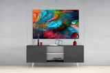 Dance of Colors Glass Wall Art.