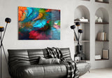 Dance of Colors Glass Wall Art.