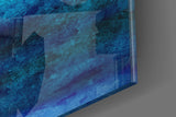 Shade of Blue Glass Wall Art.