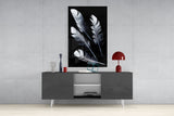 Feather Glass Wall Art.
