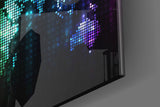 World Map Glass Wall Art.