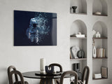 Astronaut Glass Wall Art.