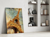 Eiffel Tower Glass Wall Art.