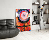 Abstract Glass Wall Art.