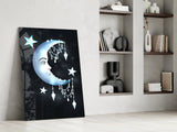 Moon Star Glass Wall Art.