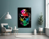 Skull Glass Wall Art.