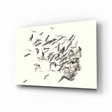 Freie Gedanken Glasbild - 72x46 cm