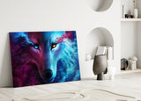 Wolf Glass Wall Art.