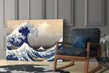 Kanagawa Oki Nami Ura Great Wave Glass Wall Art.