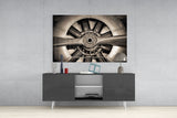 Propeller Glass Wall Art.