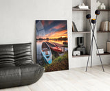 Boats Glass Wall Art.