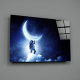 Moon bearer Glass Wall Art.