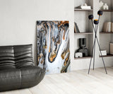 Abstract Glass Wall Art.