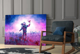 Land of Butterflies Glass Wall Art