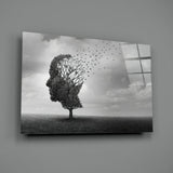 Autumn of Thoughts Glass Wall Art.