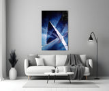 Abstract Glass Wall Art.