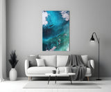 Colors of Abstraction Glass Wall Art.